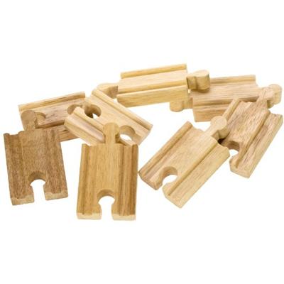 Bigjigs houten rails - mini, 8st.