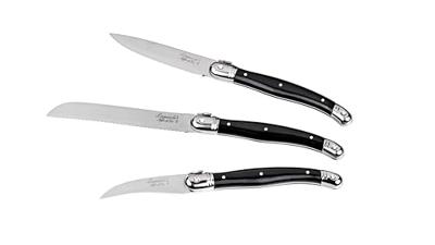 STYLE DE VIE - Laguiole Premium Line - Keukenmesjes 3-dlg zwart