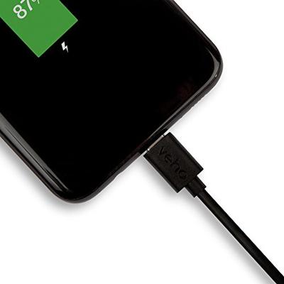 Veho Pebble Apple gecertificeerde MFi Lightning naar USB-kabel, USB-C., 1.0m / 3.3ft, zwart
