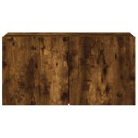 Tv-meubel wandgemonteerd 80x30x41 cm gerookt eikenkleurig - thumbnail