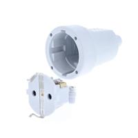 AS Schwabe 62223 Koppeling met randaarde PVC 230 V Grijs IP20 - thumbnail