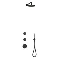 Wiesbaden Regendoucheset Dreams met Inbouwdeel en Wanduitloop Mat Zwart - Koh29.8007wset - thumbnail