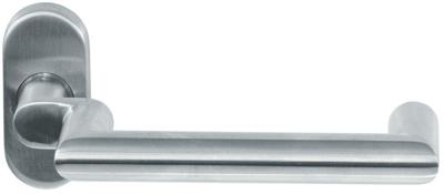 Gatdeel TESSA DETOUR rvs mat 8mm ovaal rozet