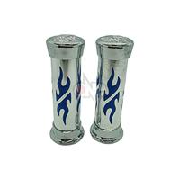 ONE rubber handvat "tribal pr. retaining loop "triba chrome blue - thumbnail