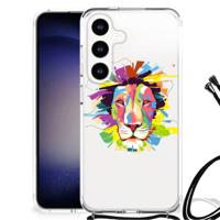 Samsung Galaxy S24 Stevig | Bumper Hoesje | Lion Color - thumbnail