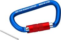 Knipex Materiaalkarabijn | lengte 81 mm | met schroefsluiting | blauw gecoat | 1 stuk - 00 50 03 T BK 00 50 03 T BK - thumbnail