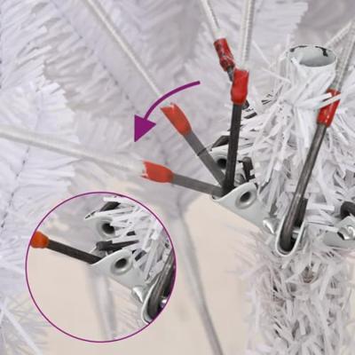VidaXL Kunstkerstboom met scharnieren en sneeuw 180 cm
