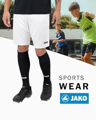 JAKO Manchester 2.0 Voetbalbroekje Kids Wit Zwart JAKO Manchester 2.0 Voetbalbroekje Kids Wit Zwart
