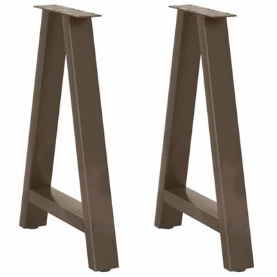 Eettafelpoten 2 st A-vormig 60x(72-73) cm staal
