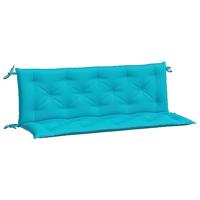 VidaXL Tuinbankkussens 2 st 150x50x7 cm stof turquoise - thumbnail