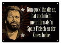 Bud Spencer Tin Sign Nun guck' ihn dir an,... 10 x 15 cm - thumbnail