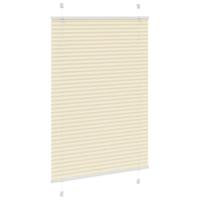 VidaXL Plissé rolgordijn 95x100 cm stofbreedte 94,4 cm polyester crème - thumbnail
