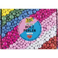 Houten kralen folia 1000 gram assorti - thumbnail
