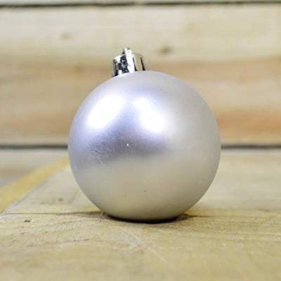 Kerstballenset kunststof mix zilver 32st - thumbnail
