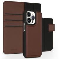 Accezz Premium Leather 2 in 1 Wallet Book Case voor Apple iPhone 13 Pro Telefoonhoesje Bruin - thumbnail