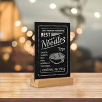 Krijtbord Europel houten voet A5 staand - thumbnail