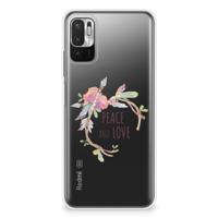 Xiaomi Redmi Note 10/10T 5G | Poco M3 Pro Telefoonhoesje met Naam Boho Text - thumbnail