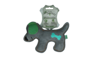 Holland Animal Care Tiny Doodles Doggy - Doodles Puppy - Hondenspeelgoed - Hondenspeelgoed met Piep - Groen - 17 cm - thumbnail