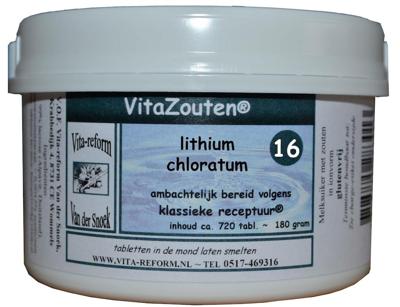 Vitazouten Lithium chloratum VitaZout nr. 16 720 Tabletten