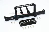 Aluminium Front Bumper w/ Winch Plate (On-Road Street Fighter) - 13Pc Set Black - Traxxas TRX-4 - thumbnail
