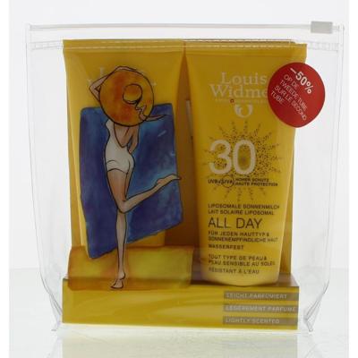 Louis Widmer Sun All Day SPF30 met Parfum 2x100ml