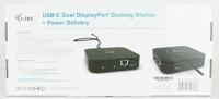 I-tec USB-C Dual Display Docking Station with Power Delivery 100 W - thumbnail