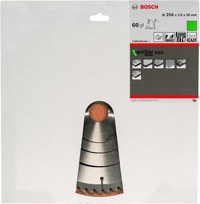Bosch Accessoires Cirkelzaagblad Optiline K/V 254X30X2,8 60T WZ - 2608640444 Bosch Accessoires Cirkelzaagblad Optiline K/V 254X30X2,8 60T WZ - 2608640444
