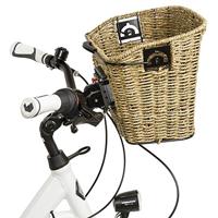 M-Wave Stuurmand gevlochten 35 x 25 x 26 / ø22 cm inclusief stuurhouder - thumbnail