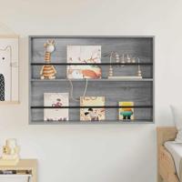 Tijdschrift Rek Grijs Sonoma 100 x 12 x 70 cm Bewerkt hout - thumbnail