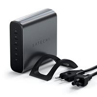 Satechi ST-C200GM-EU USB-oplader 200 W 6x USB-C USB PD 3.1 Grijs Binnen - thumbnail