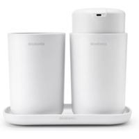 Brabantia renew badkameraccessoires set van 3 white - thumbnail