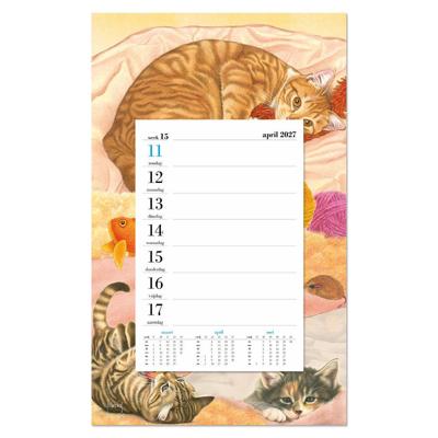 Franciens Katten Weeknotitiekalender op schild 2027 Knusse Katten