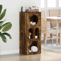 Dressoir Gerookt eiken 40 x 35 x 100,5 cm Bewerkt hout - thumbnail