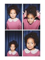 Sweater met sierlijke kraag van macramé meisjes pruim - thumbnail