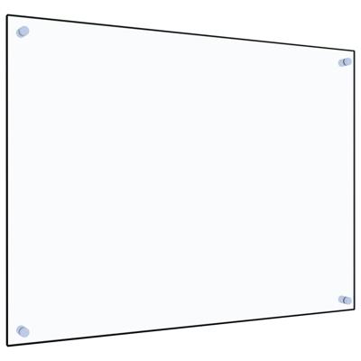 VidaXL Spatscherm keuken 80x60 cm gehard glas transparant