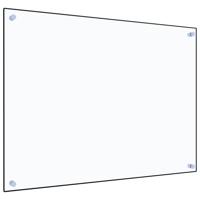 VidaXL Spatscherm keuken 80x60 cm gehard glas transparant - thumbnail