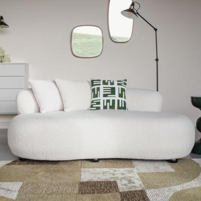 ZILT 2-zits Bank 'Cheron' Teddy, kleur Wit ZILT 2-zits Bank 'Cheron' Teddy, kleur Wit