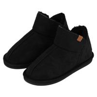 Apollo Pantoffels Dames Boots Suede Zwart-37/38 - thumbnail