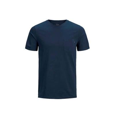 JACK & JONES ESSENTIALS slim fit T-shirt Pocket donkerblauw JACK & JONES ESSENTIALS slim fit T-shirt Pocket donkerblauw