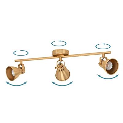 Eglo Messing plafondspotSeras 3x GU10 - 900172