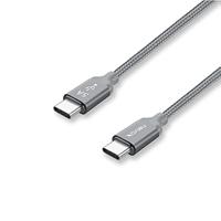 Nevox 1653 USB-kabel 1m USB 2.0 USB C grijs, zilver - thumbnail