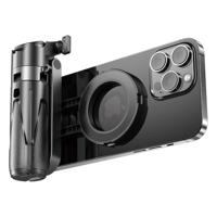 MOJOGEAR TS2 6-in-1 Mini Selfiestick Statief & Grip voor telefoon Magnetisch - Zwart - thumbnail
