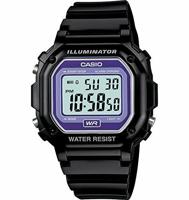 Horlogeband Casio 10409326 / F-108WHC-1AEF / F-108WHC-1BEF Kunststof/Plastic Zwart 18mm - thumbnail