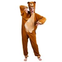 Beren kostuum pluche volwassen - thumbnail