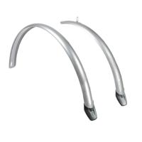 Eurofender Kunststof spatborden set 28 inch zilver - thumbnail