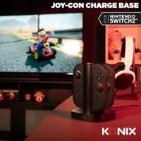 Oplaadstation - KONIX - 2 paar Joy-Con-controllers - LED-oplaadindicator - USB-A-aansluiting - Zwart - thumbnail