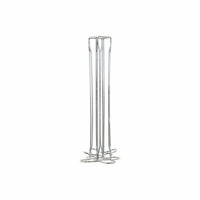Koffiecapsule organizer DKD Home Decor Zilverkleurig Metaal Plastic 13 x 13 x 37 cm