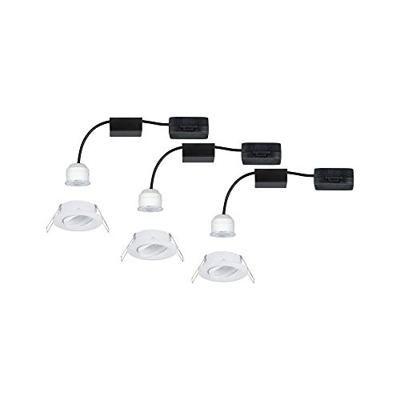 Paulmann 94293 EBL Nova mini Coin LED-inbouwlamp Set van 3 stuks LED LED 4 W Wit Paulmann 94293 EBL Nova mini Coin LED-inbouwlamp Set van 3 stuks LED LED 4 W Wit