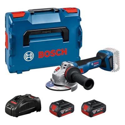 Bosch Blauw GWS 18V-11 Accu Haakse Slijper | Inclusief 2x GBA 18V 5,0 Ah & GAL 1880 CV Lader - 06019N4103 Bosch Blauw GWS 18V-11 Accu Haakse Slijper | Inclusief 2x GBA 18V 5,0 Ah & GAL 1880 CV Lader - 06019N4103