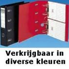 Elba Rado Plast ordner met dubbel mechaniek, wit, rug van 8 cm - thumbnail